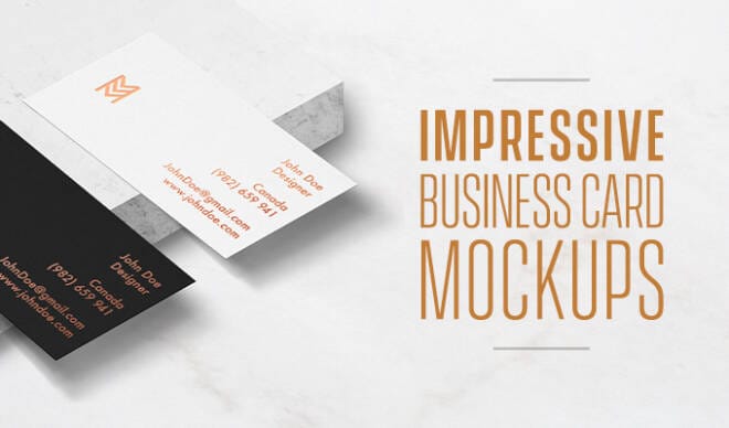 Impressive Business Card Mockups to Showcase Your Work