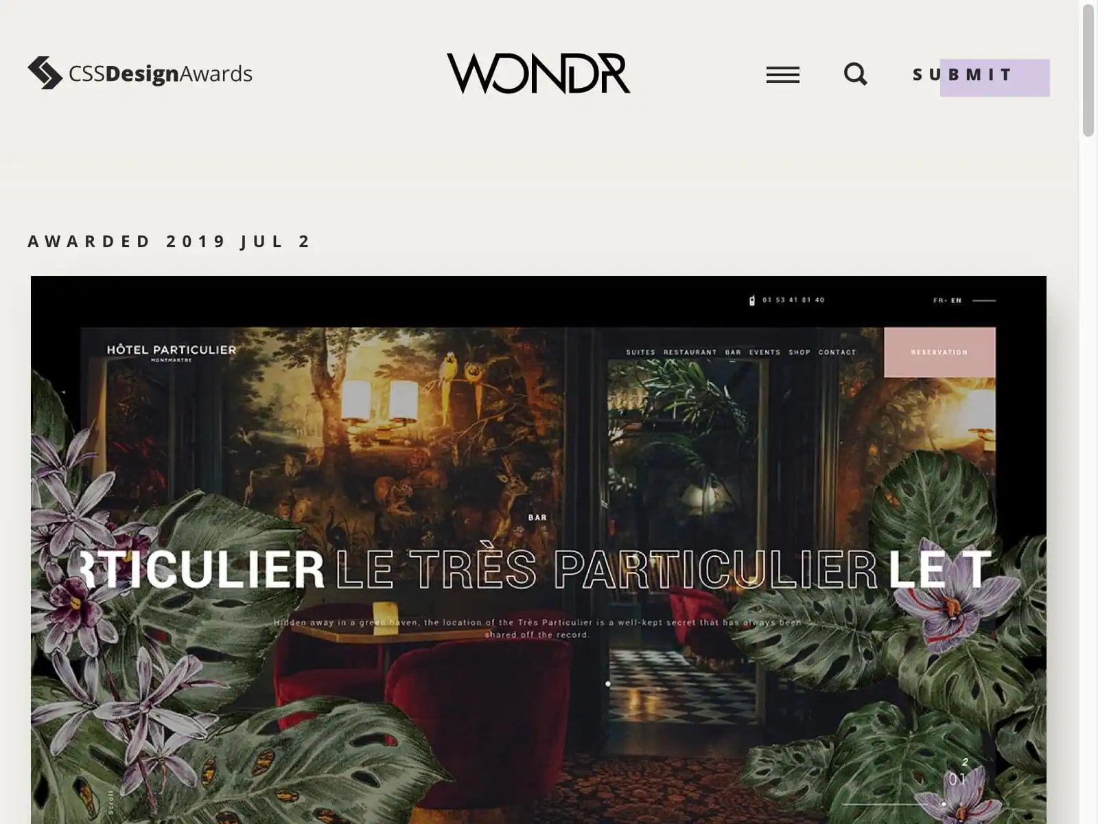 CSS Design Awards. Be inspired, Be inspiring. Submit your website to the world's best CSS awards for a chance to win Site of the Day, UI awards UX awards and more from a panel of 200+ international web designers and developers.