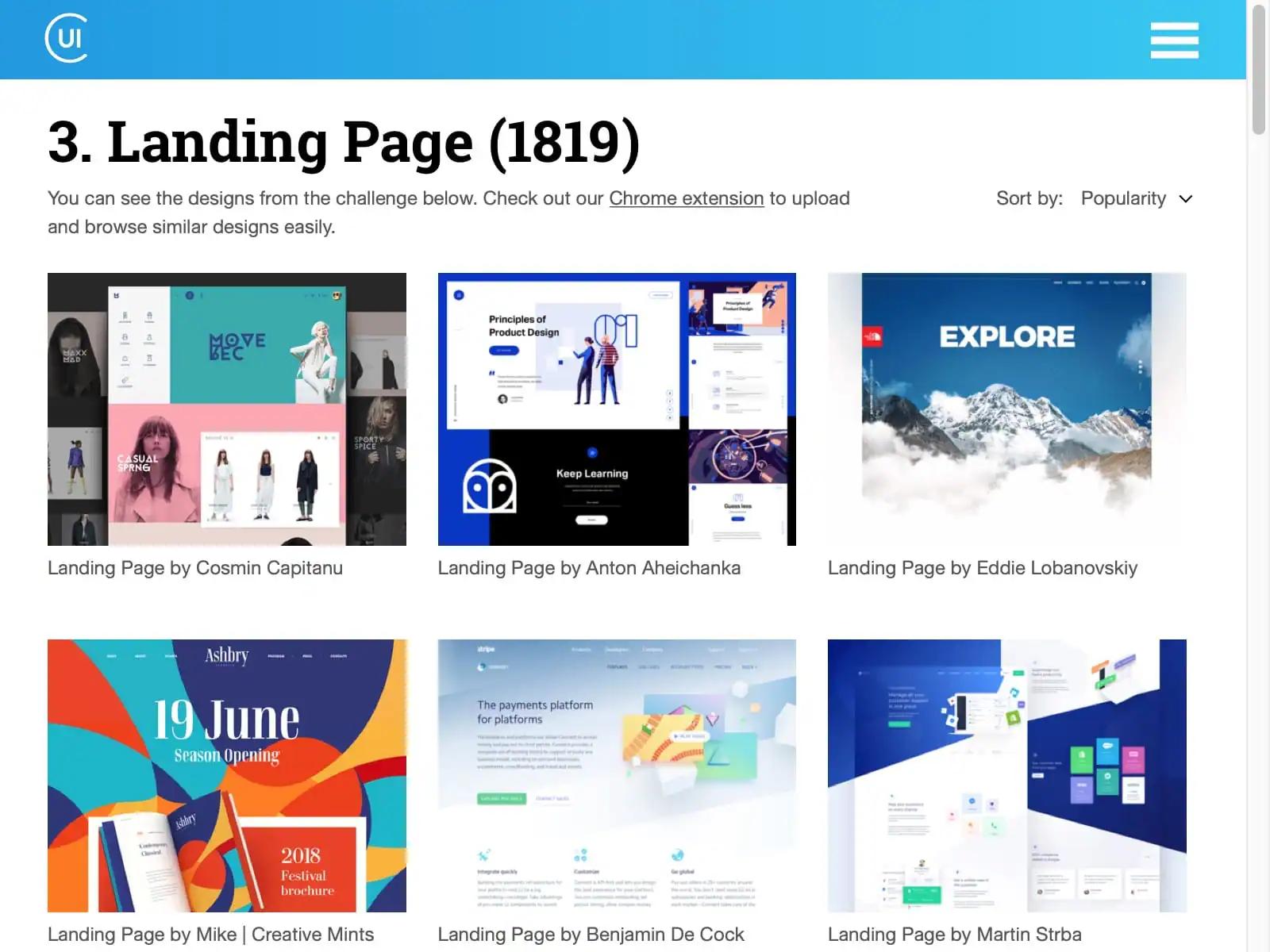 Daily inspiration collected from daily ui archive and beyond. Based on Dribbble shots, hand picked, updating daily.