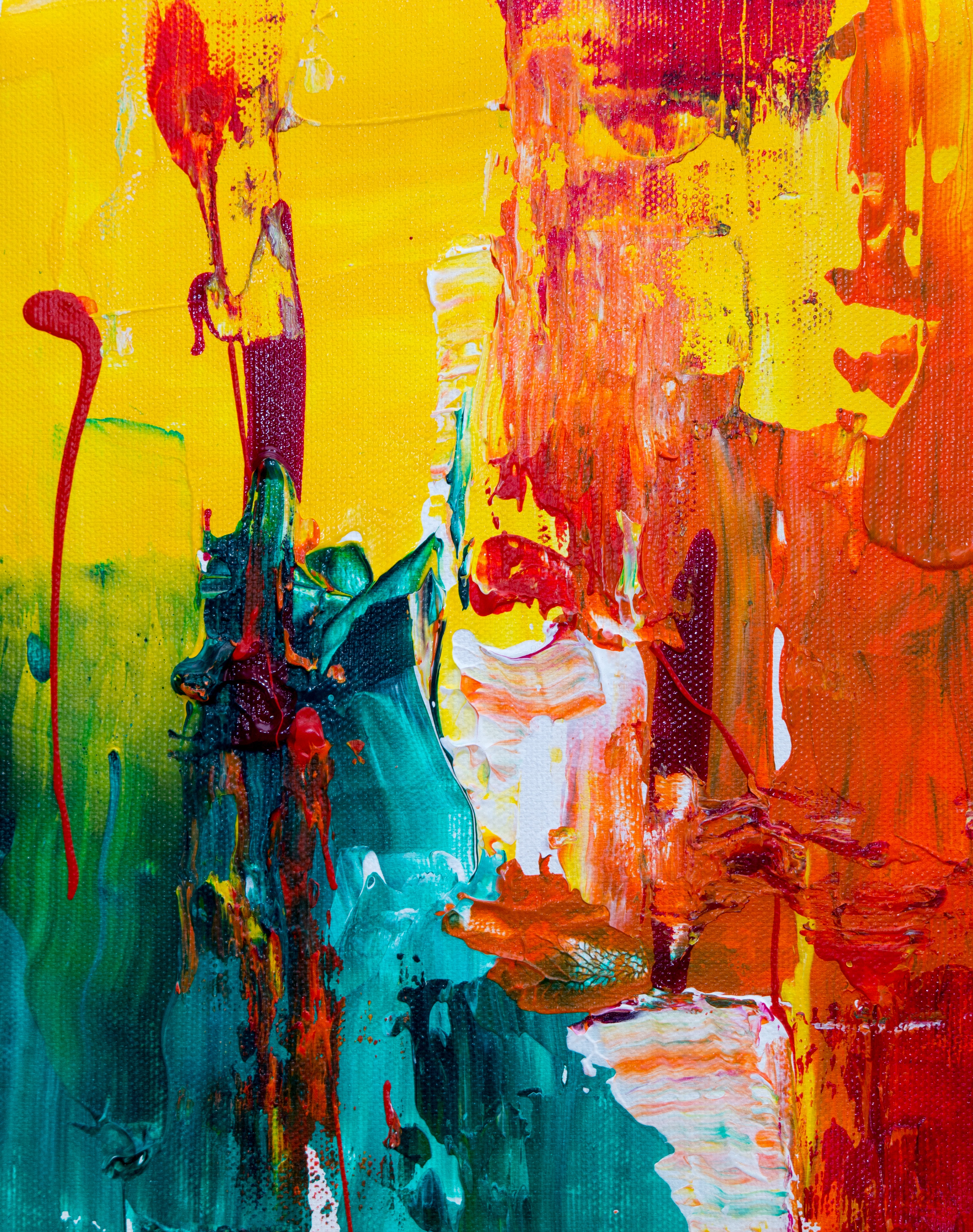 Vibrant Splashes: Exploring the World of Colorful Brushstrokes in Art Painting