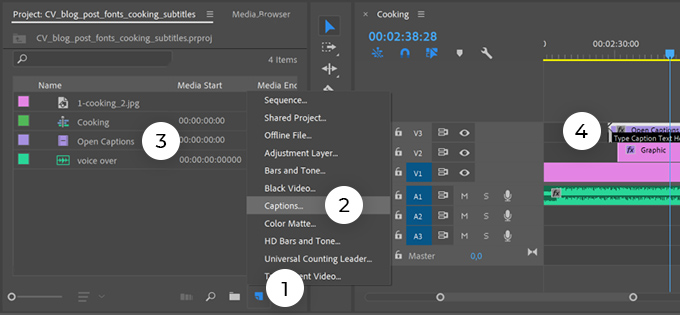 premiere pro 2022 subtitles