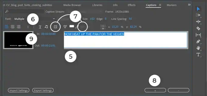 premiere pro subtitles