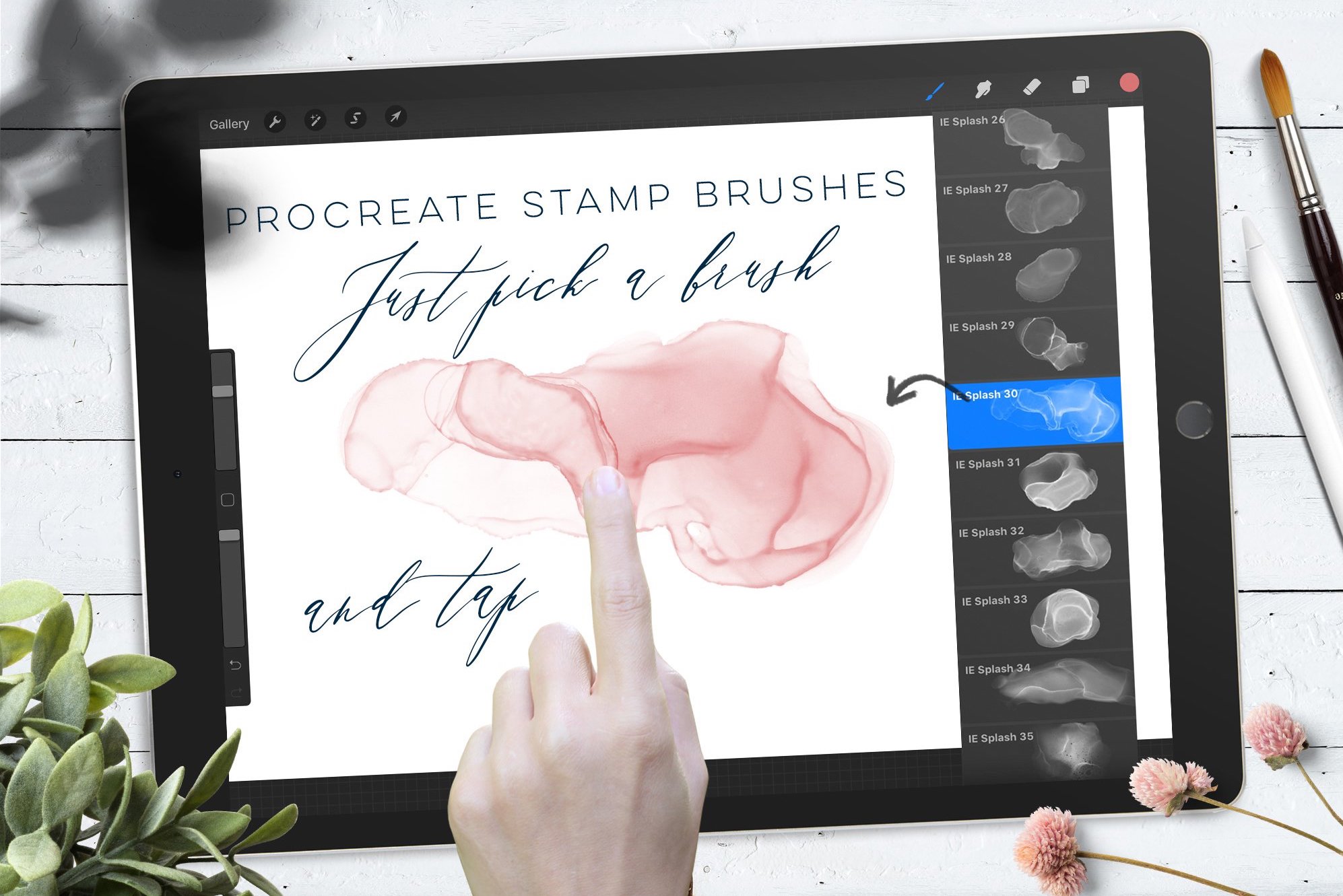 Форма для кисти в Procreate