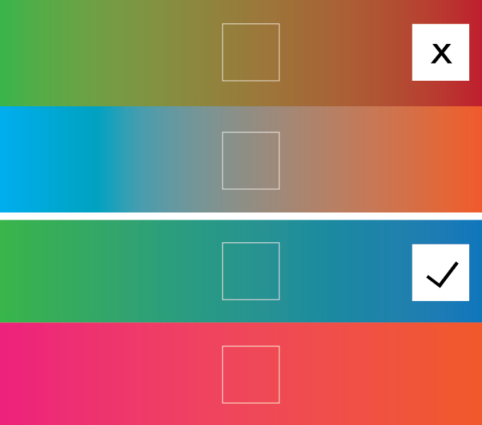 Tips on gradients