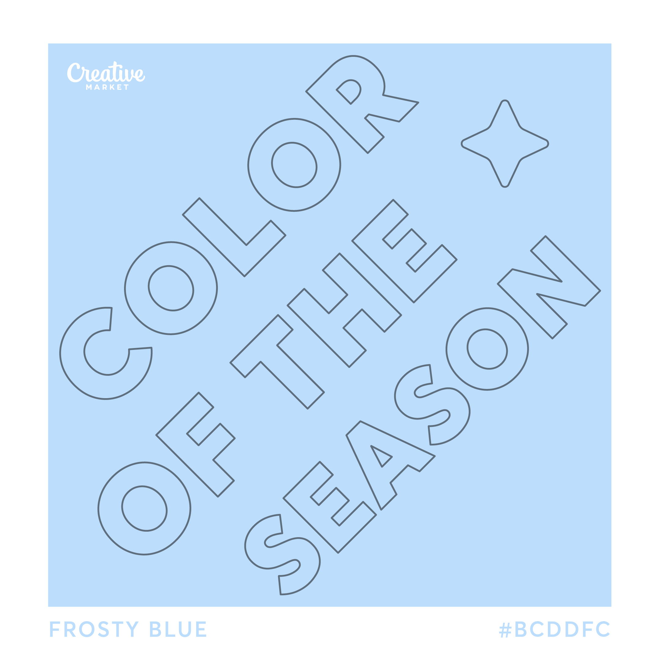 Introducing Our Color of the Season: Frosty Blue - Creative Market Blog