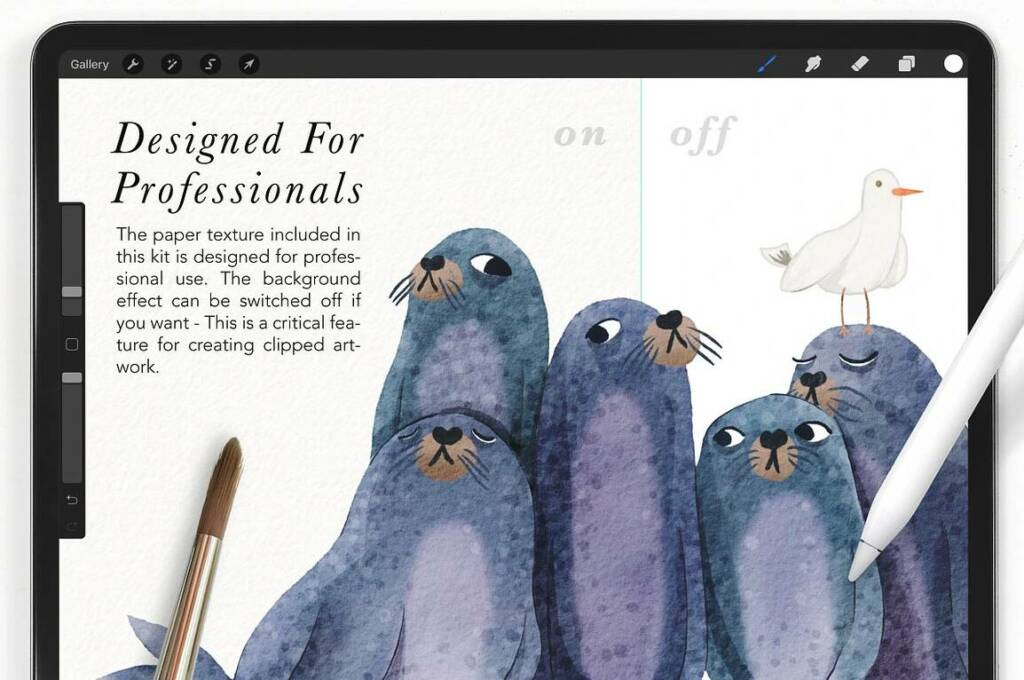 Watercolor for Procreate Kit 2024 by Drifter Studio PrintShop on Creative Market