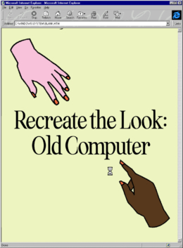 Recreate the Look: Old Computer style