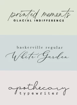 handwriting font print