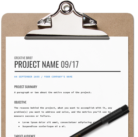 Creative Brief Template