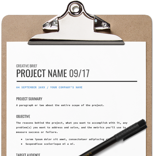 Creative Brief Template