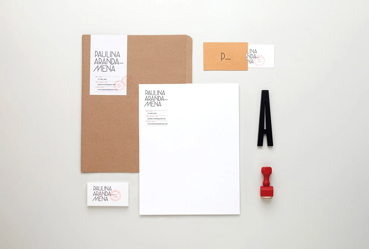Identity for Paulina Aranda—Mena by Menta.