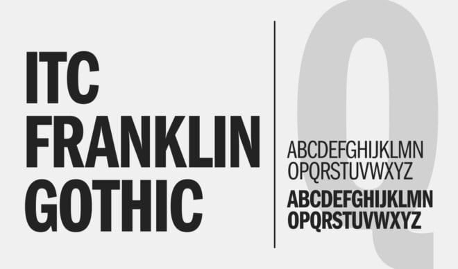 ITC Franklin Gothic Alternatives: A Collection of Alternative Fonts for the Adventurous Designer