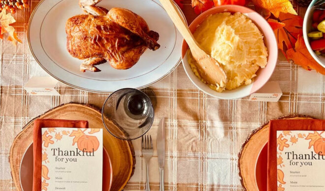 Set Your Table with Style: Free Thanksgiving Menu Canva Template
