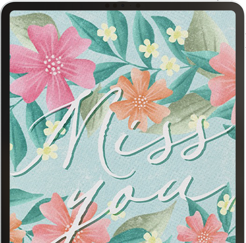 Procreate Floral Greeting Card