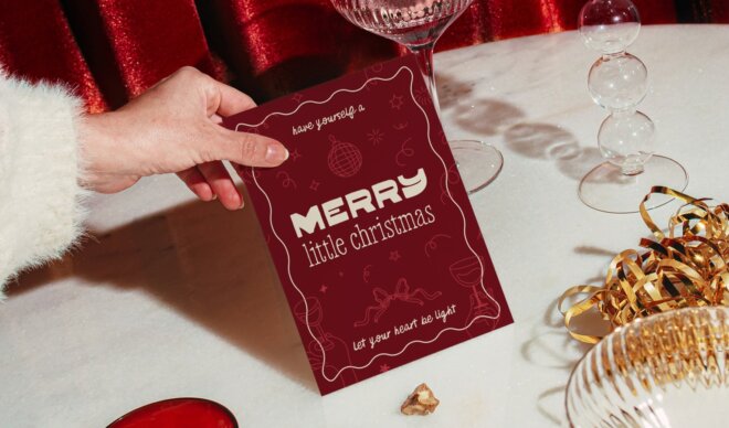 Design It Yourself: Retro Greeting Card with a Handmade Feel