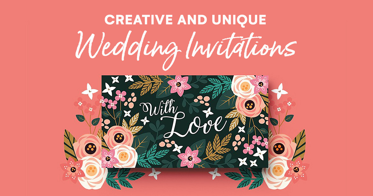 23 Creative And Unique Wedding Invitations Creative Market