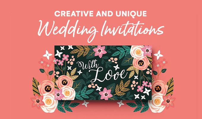 23 Creative And Unique Wedding Invitations Creative Market Blog