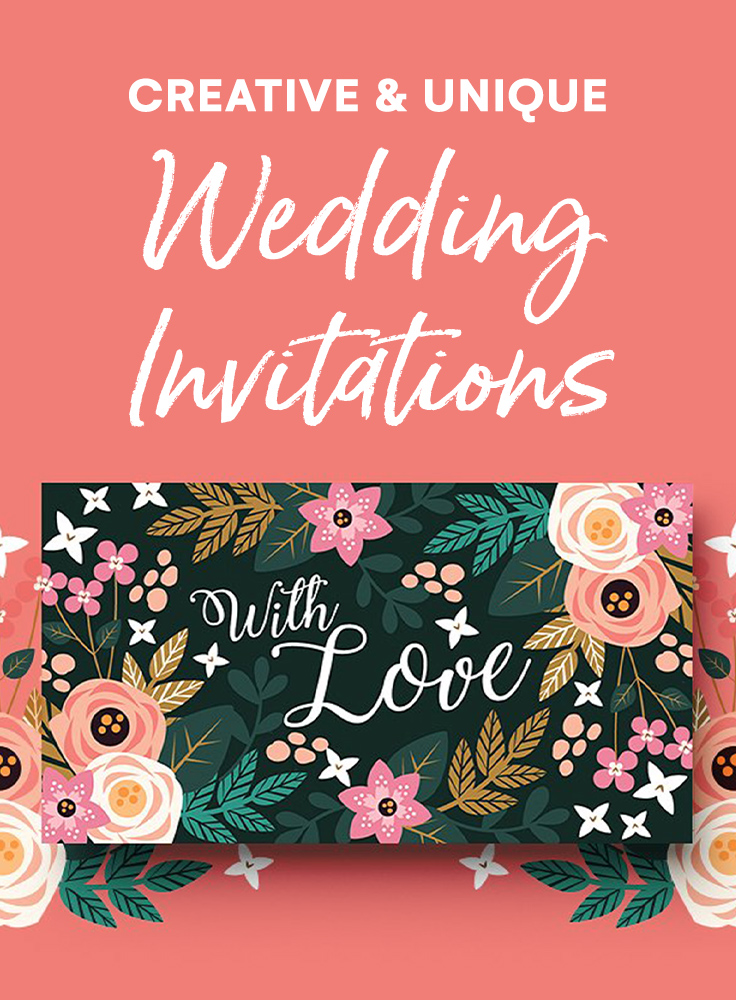 23 Creative and Unique Wedding Invitations - Creative Market Blog