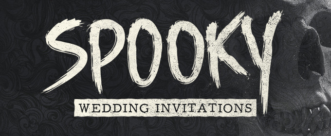 12 Spooky Wedding Invites