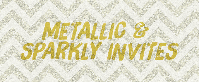 Wedding Trends 2014: Metallic and Sparkly Invites