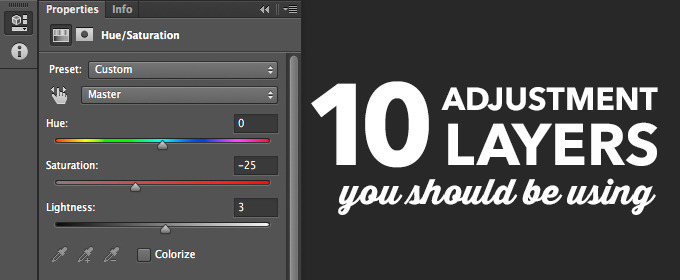 10 Photoshop Adjustment Layers You Should Be Using: Part 1