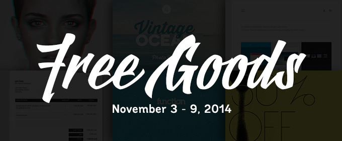 Free Goods of the Week: Nov 3, 2014