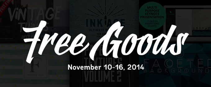 6 Free Design Goods To Download This Week: Nov 10, 2014