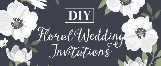 DIY Wedding Invitations: Floral