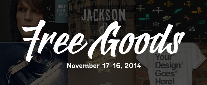 6 Free Design Goods To Download This Week: Nov 17, 2014