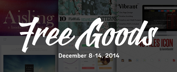 6 Free Design Goods To Download This Week: Dec 8, 2014