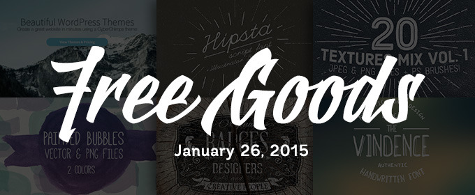 6 Free Design Goods To Download This Week: Jan 26, 2014