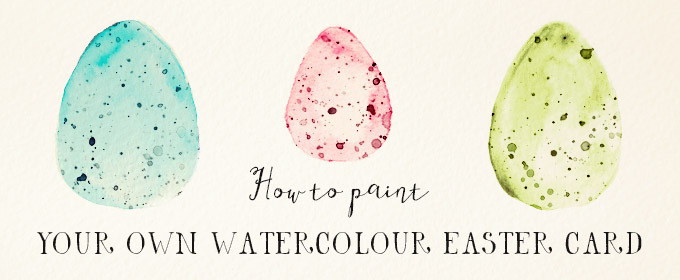 How To Paint Your Own Watercolour Easter Card Creative Market Blog