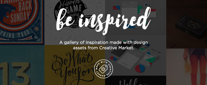 Made With Creative Market: A New Gallery of Beautiful Design Inspiration