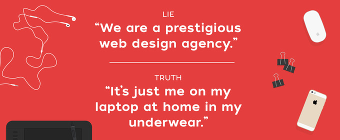 20 Lies Designers Tell Their Clients