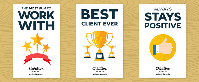 10 Award Posters to Show Your Favorite Clients Some Love