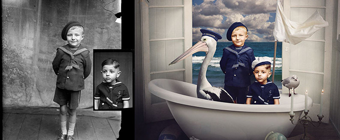 Whimsical Images That Combine Old Scenes & Mad Retouching Skills