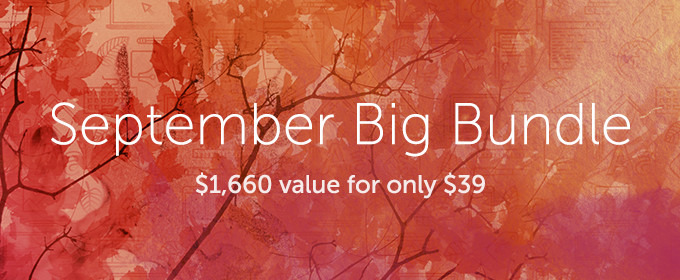 September Big Bundle: Over $1,600 in Design Goods For Only $39!