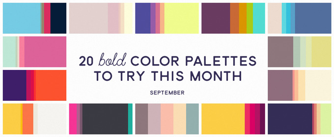 20 Bold Color Palettes to Try This Month: September 2015