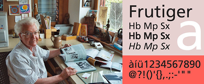 Adrian Frutiger, Legendary Type Designer, Dies at Age 87