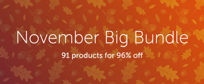 November Big Bundle: Over $1,100 in Design Goods For Only $39!