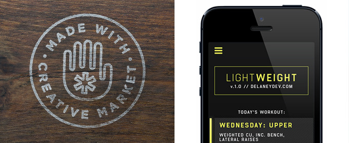 Made With Creative Market: The LIGHTWEIGHT Weightlifting App