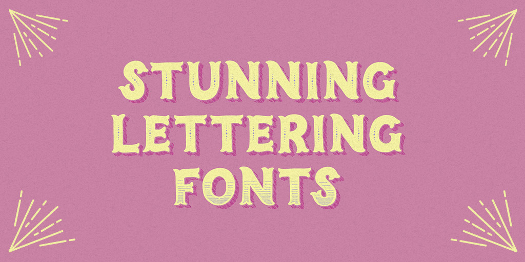 30 Stunning Lettering Fonts That Nail The Hand Drawn Look Creative Market Blog