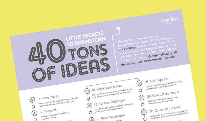 40 Little Secrets to Brainstorm Tons of Ideas