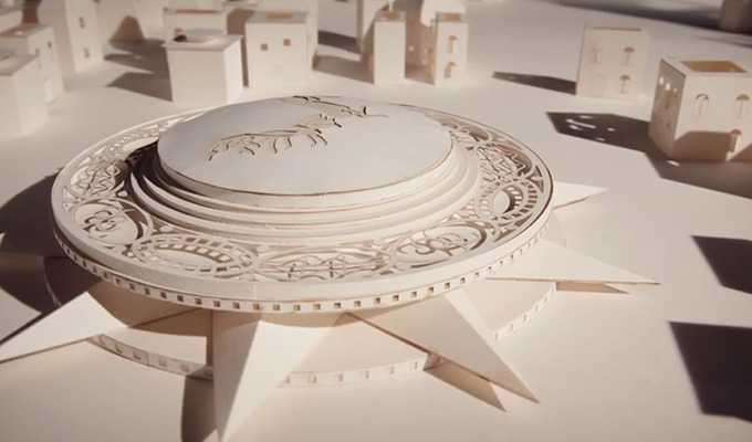 Moleskine Recreates the Game of Thrones Opening out of Paper
