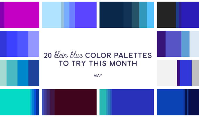 20 Klein Blue Color Palettes to Try This Month: May 2016