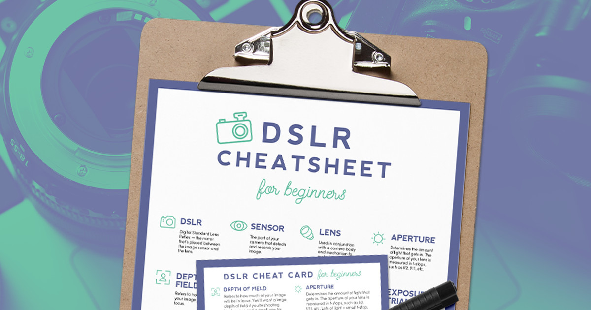 DSLR Cheatsheet for Beginners - Creative Market Blog