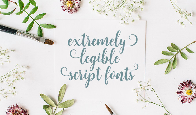 30 Extremely Legible Script Fonts