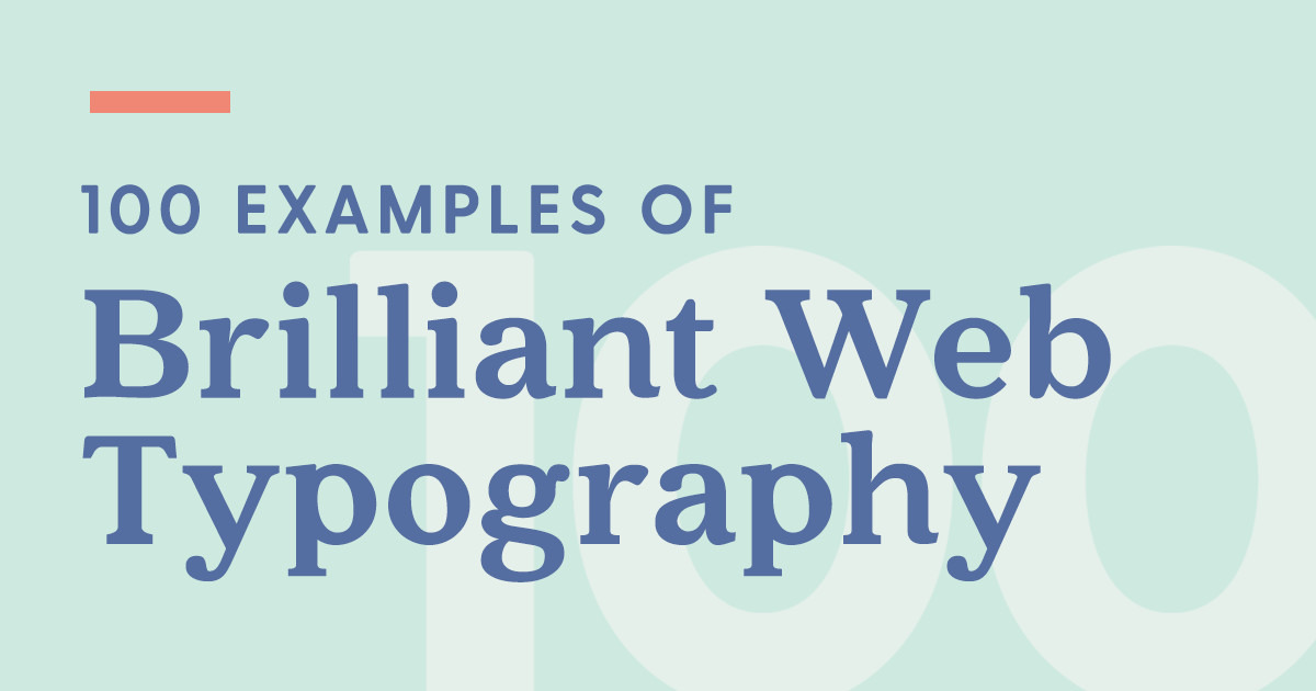 100 Brilliant Web Typography Examples - Creative Market Blog