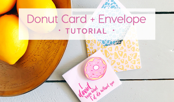 Fun Donut Card and Envelope Tutorial