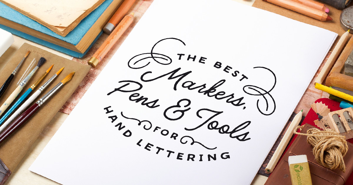 hand lettering markers